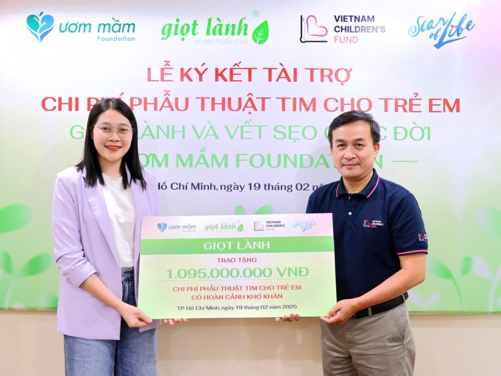 GIỌT LÀNH ĐỒNG HÀNH CÙNG QUỸ MỔ TIM – TRAO CƠ HỘI HỒI SINH CHO 30 TRÁI TIM NHỎ