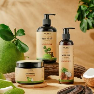 [Bộ Gội – Xả – Ủ] Bộ 3 sản phẩm chăm sóc tóc, phục hồi hư tổn Giọt Lành