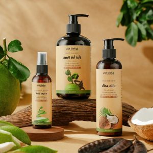 Bộ 3 sản phẩm chăm sóc, hỗ trợ mọc tóc Giọt Lành