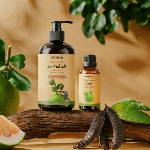 [Bộ Gội – Tinh dầu] Bộ sản phẩm Dầu Gội Bưởi Bồ kết - Tinh dầu Bưởi Giọt Lành