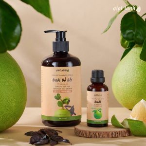 [Bộ Gội – Tinh dầu] Bộ sản phẩm Dầu Gội Bưởi Bồ kết - Tinh dầu Bưởi Giọt Lành