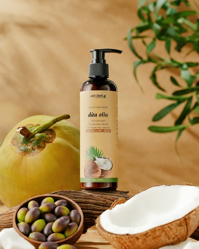 Dầu xả thiên nhiên Dừa oliu – Giọt Lành Dầu xả thiên nhiên Dừa oliu – Giọt Lành