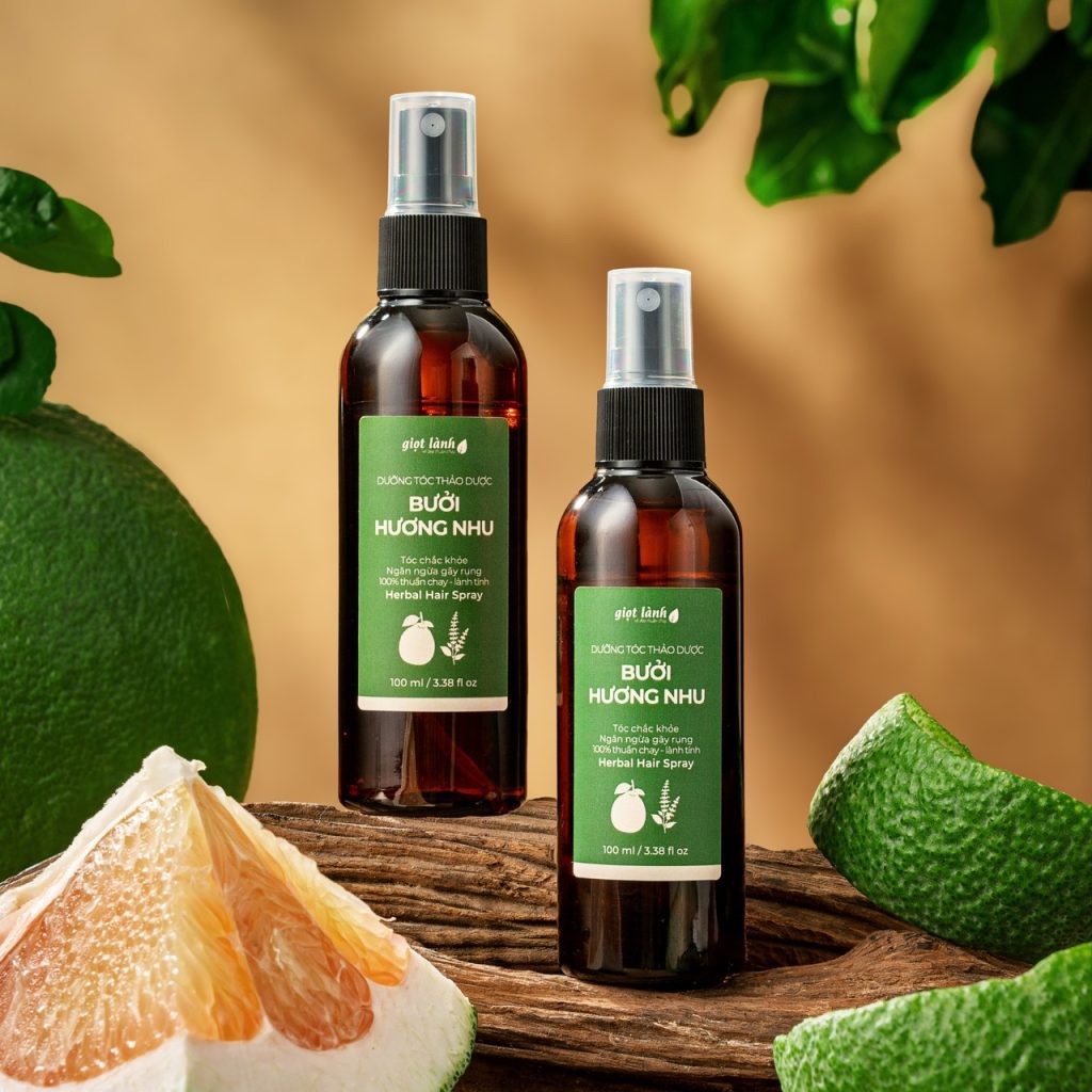 [2 chai] Xịt dưỡng tóc thiên nhiên bưởi Argan – Giọt Lành